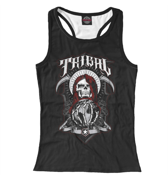 Женская майка-борцовка с изображением Tribal Gear цвета Белый