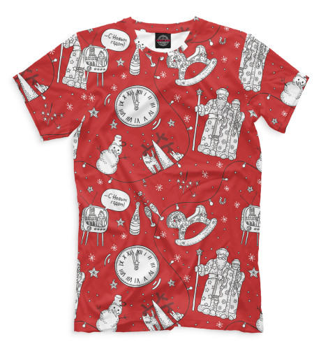 

Футболки Print Bar, Белый, Новый год