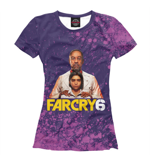 Женская футболка с изображением Far Cry 6 цвета Белый