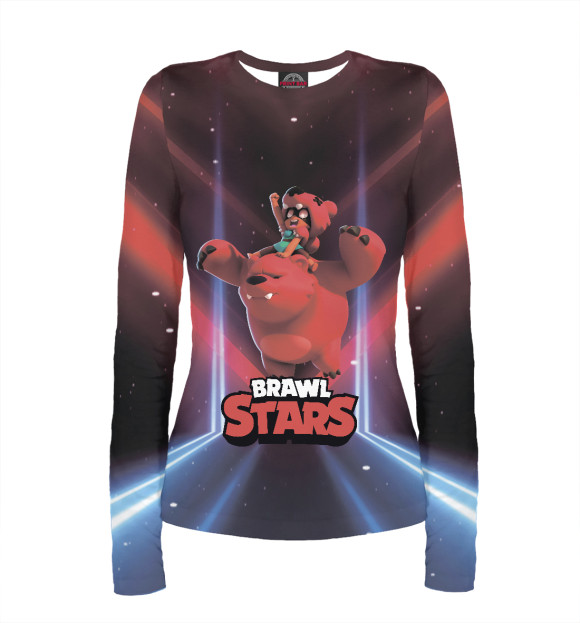 Женский лонгслив с изображением Brawl stars Nita Нита цвета Белый