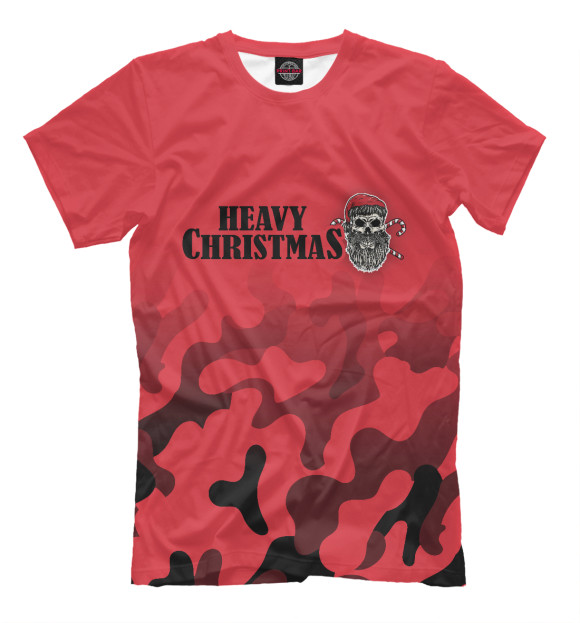 Мужская футболка с изображением Bad Santa / Плохой Санта цвета Белый