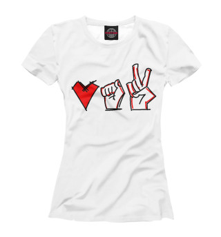 Женская футболка Love Belarus