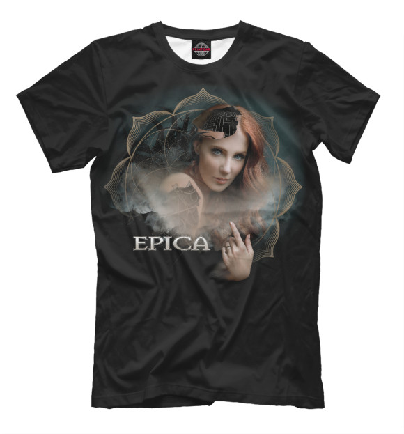 Мужская футболка с изображением Epica цвета Белый