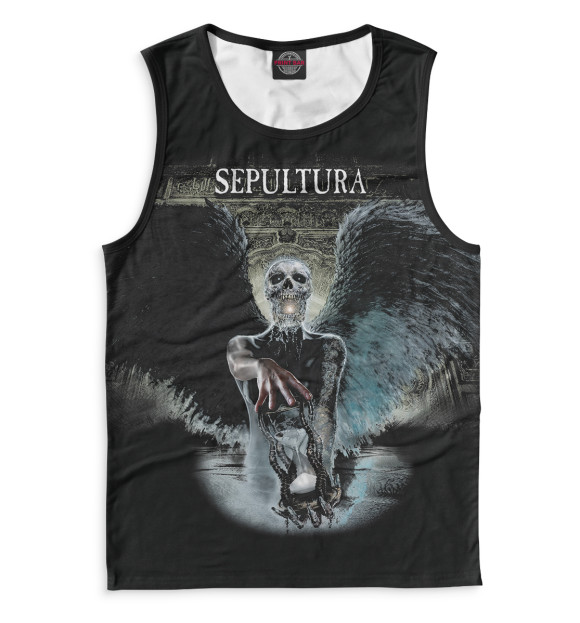 Майка для мальчика с изображением Sepultura цвета Белый