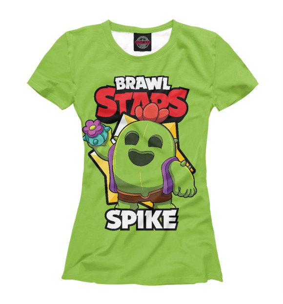 Женская футболка с изображением Brawl stars цвета Белый
