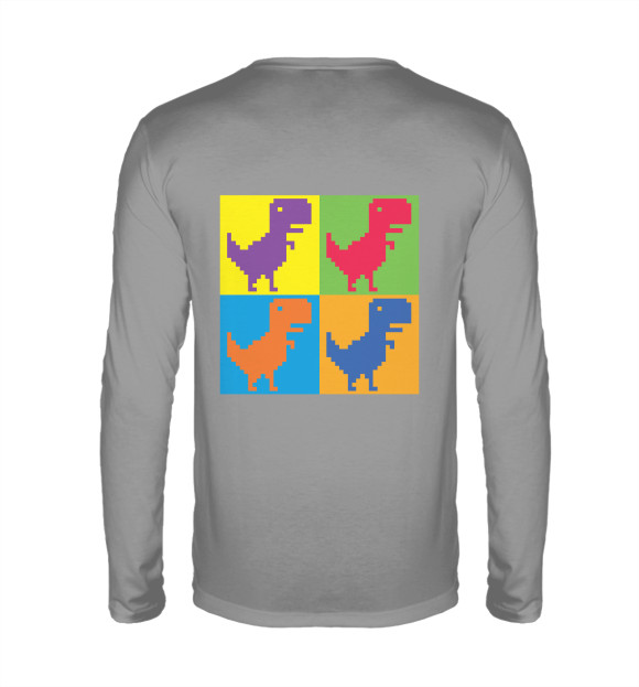 Мужской лонгслив с изображением Offline цвета Белый