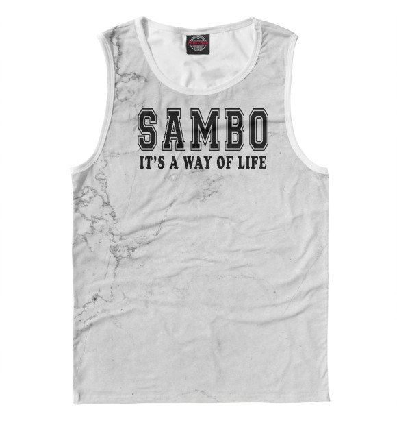 Майка для мальчика с изображением Sambo It's way of life цвета Белый