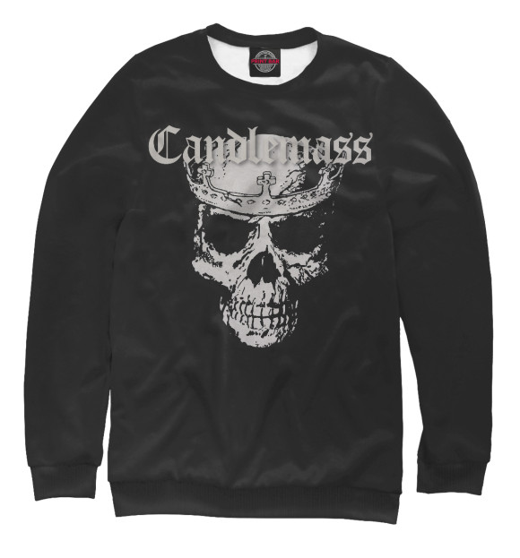 Свитшот для девочек с изображением Candlemass цвета Белый