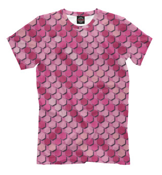 Мужская футболка Розовый камуфляж