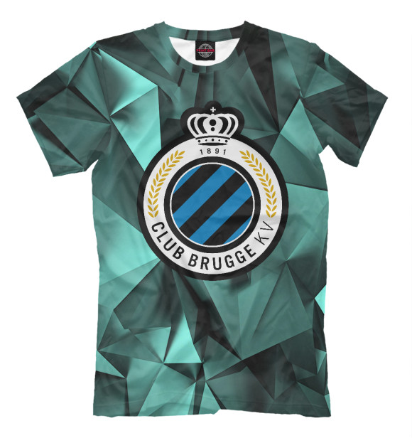 Мужская футболка с изображением Brugge цвета Белый