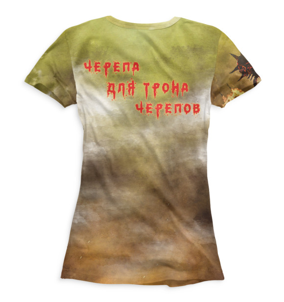 Футболка для девочек с изображением Кхорнит цвета Белый