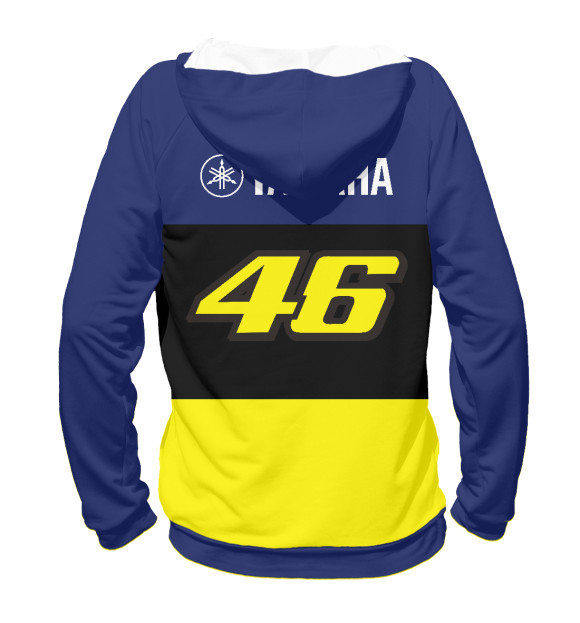 Женское худи с изображением Yamaha VR46 цвета Белый