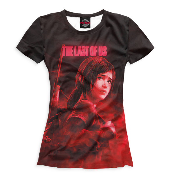 Женская футболка с изображением Маленькая Элли The Last of Us цвета Белый