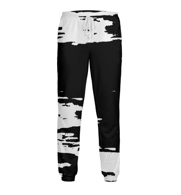 Мужские спортивные штаны с изображением Abstraction цвета Белый
