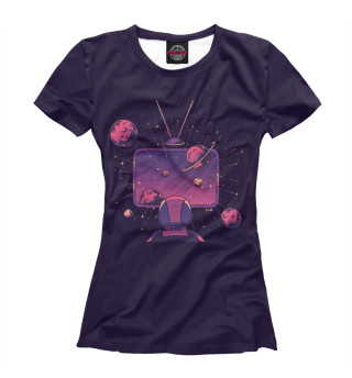 Женская футболка Space TV