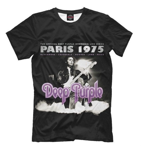 Футболка для мальчиков с изображением Deep Purple цвета Белый