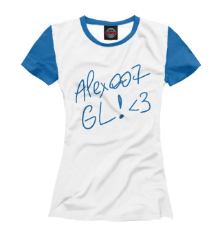 Женская футболка ALEX007: GL