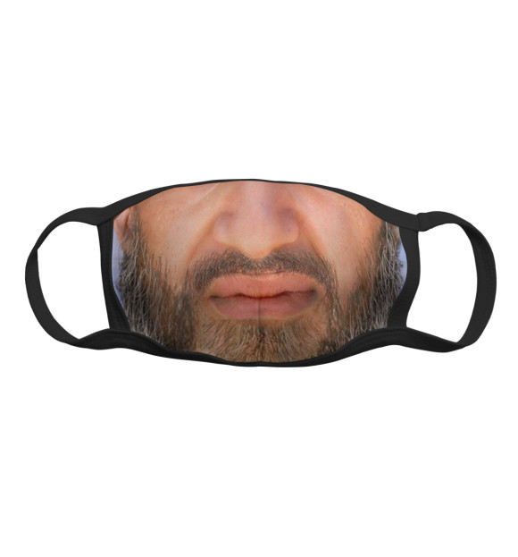 Маска тканевая с изображением Борода цвета Белый
