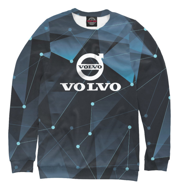 Свитшот для девочек с изображением Volvo Cars цвета Белый