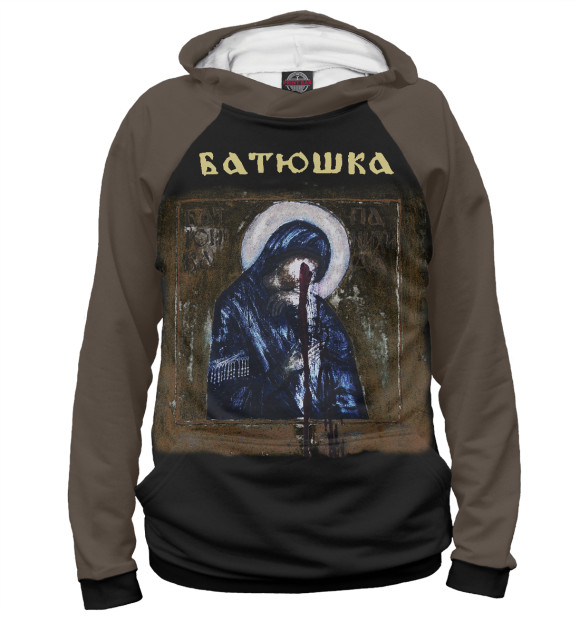 Женское худи с изображением Batushka цвета Белый