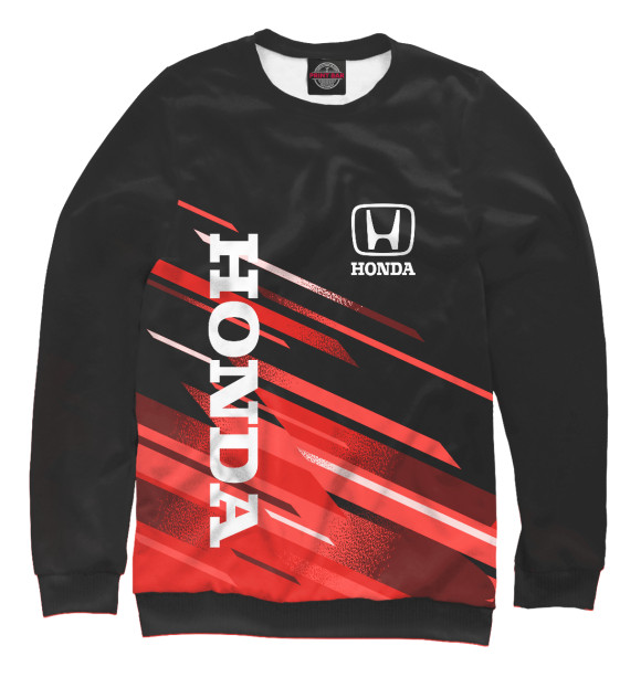 Свитшот для мальчиков с изображением HONDA цвета Белый