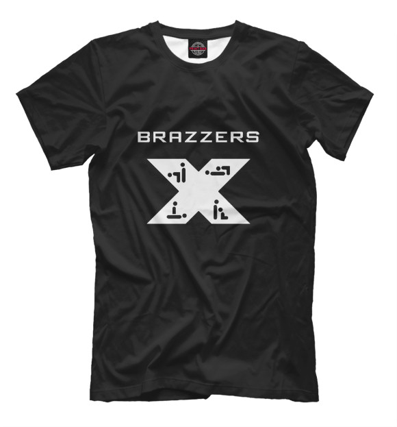 Футболка для мальчиков с изображением Brazzers цвета Белый