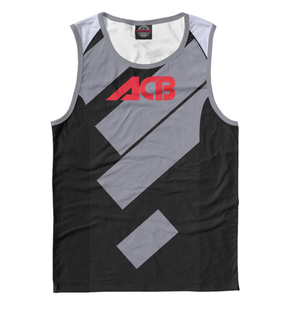 Майка для мальчика с изображением ACB цвета Белый