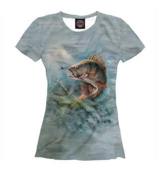 Женская футболка Fishing