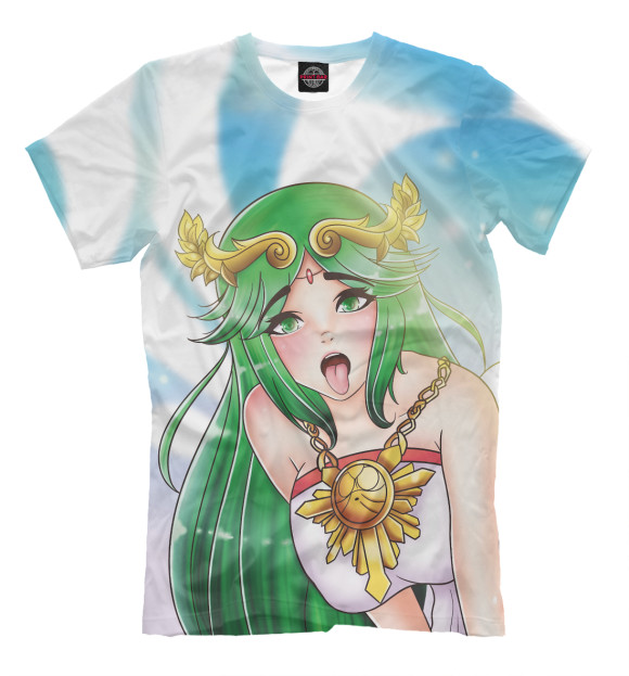 Мужская футболка с изображением Green цвета Молочно-белый