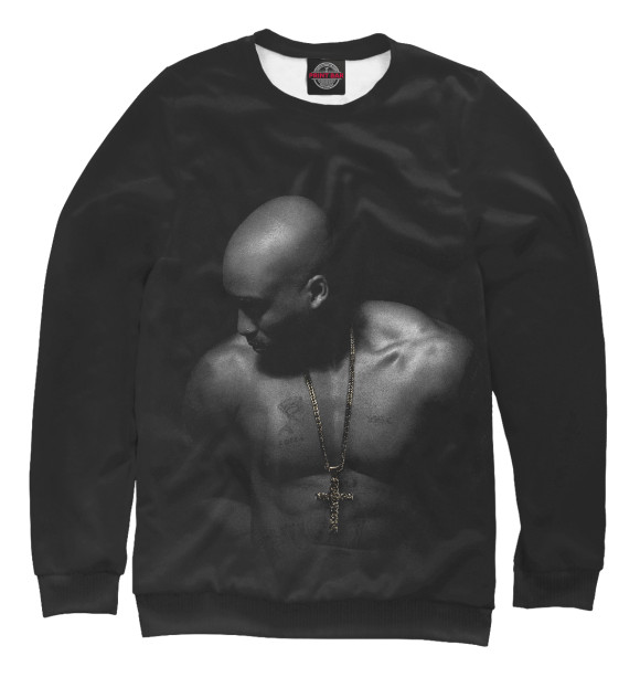 Свитшот для девочек с изображением 2Pac цвета Белый