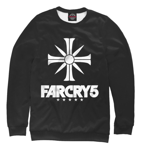Мужской свитшот с изображением Far Cry 5 цвета Белый