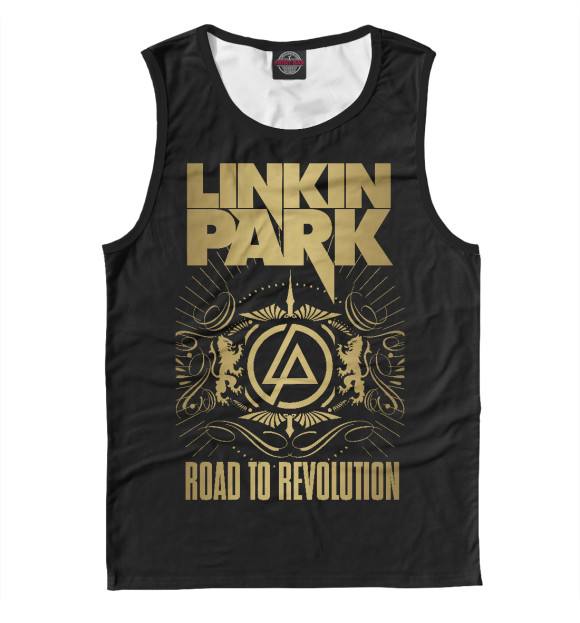 Майка для мальчика с притом Linkin Park цвета Белый Майка для мальчика с изображением Linkin Park цвета Белый