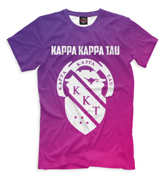 Мужская футболка с изображением Каппа Каппа Тау цвета Фиолетовый