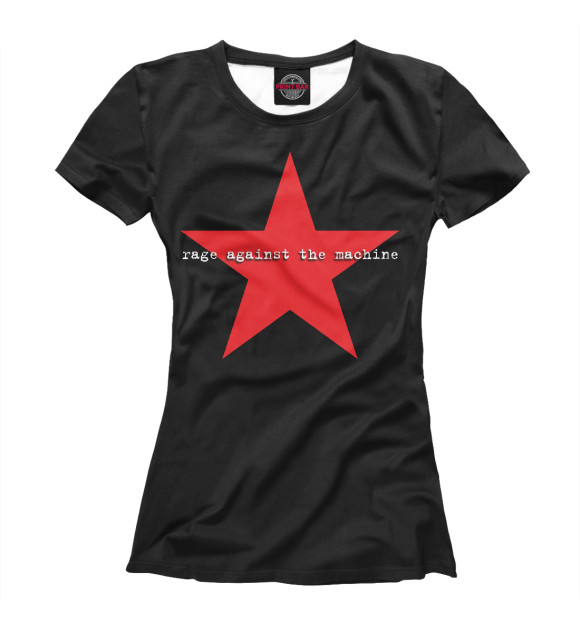 Футболка для девочек с изображением Rage Against the Machine цвета Белый