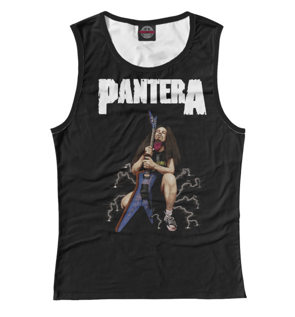 Женская майка с изображением Dimebag Darrell цвета Белый