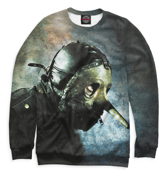 Свитшот для мальчиков с изображением Slipknot цвета Белый