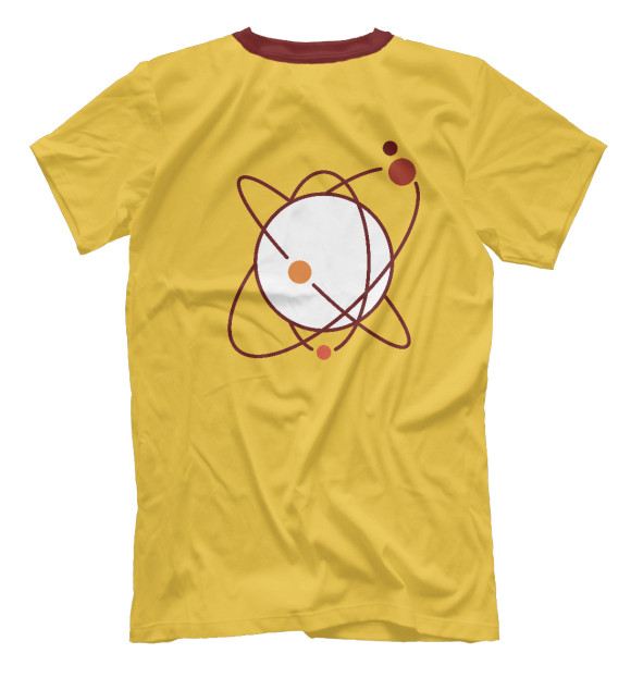 Мужская футболка с изображением Ядерная энергия цвета Белый