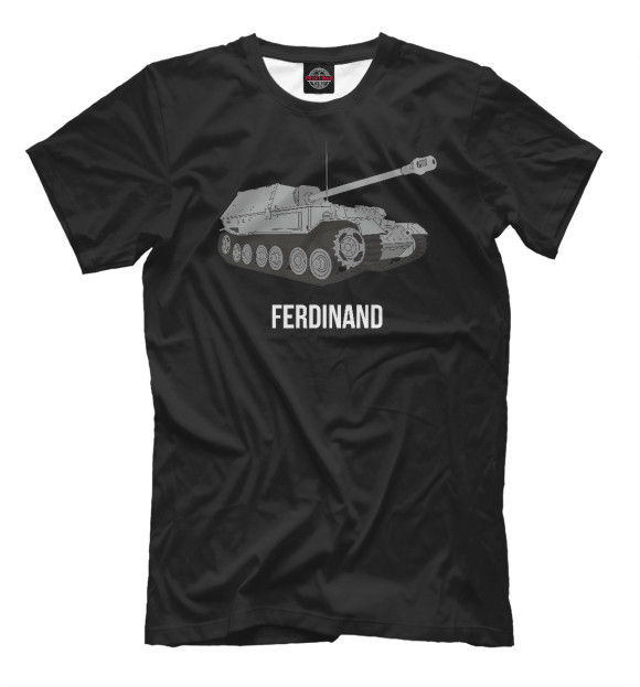 Мужская футболка с изображением Ferdinand Германия цвета Белый