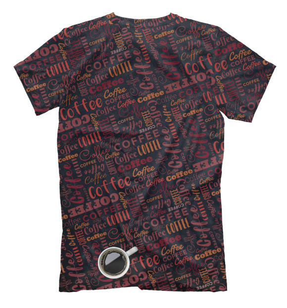 Футболка для мальчиков с изображением Я Люблю Кофе цвета Белый