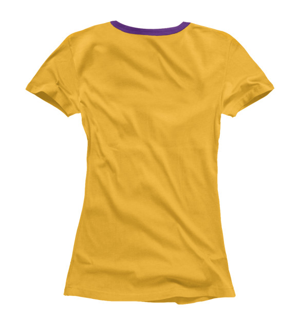 Женская футболка с изображением Lakers цвета Белый