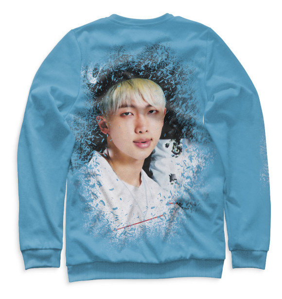 Женский свитшот с изображением BTS цвета Белый