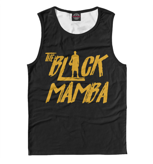 Майка для мальчика с изображением The Black Mamba цвета Белый