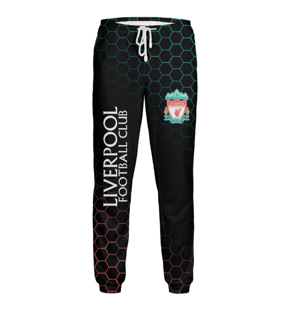 Мужские спортивные штаны с изображением Liverpool цвета Белый