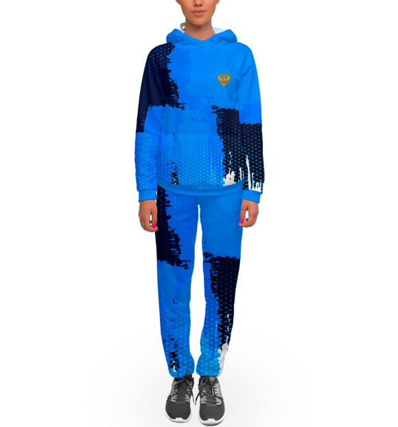 Женский спортивный костюм с изображением Russia Sport Uniform цвета Белый