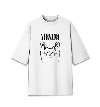 Женская футболка оверсайз Nirvana