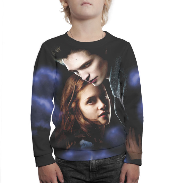 Свитшот для мальчиков с изображением Сумерки цвета Белый