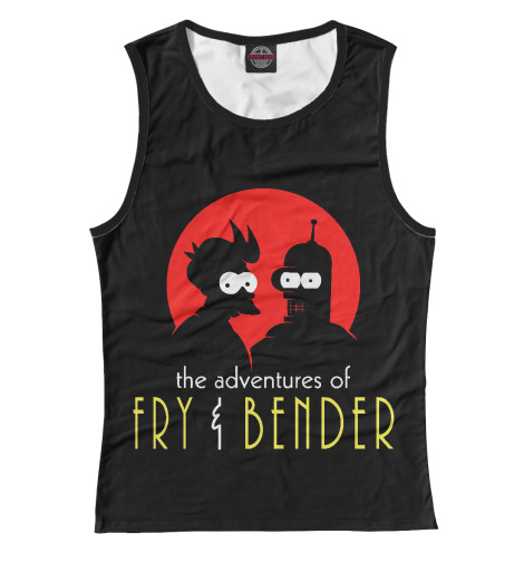 

Майки Print Bar, Белый, Fry & Bender