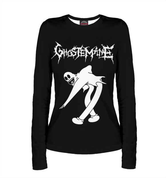 Женский лонгслив с изображением Ghostemane цвета Белый
