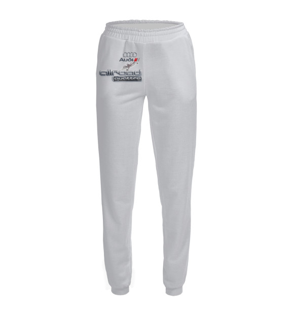 Женские спортивные штаны с изображением Audi цвета Белый
