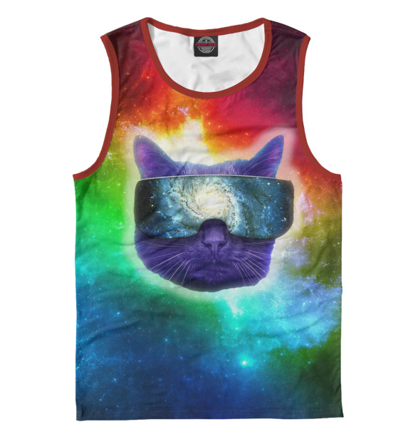 Майка для мальчика с изображением Colour Space цвета Белый